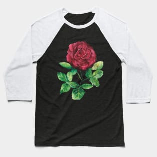 Red Rose Stem Baseball T-Shirt